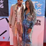 LOS ANGELES, CA - JUNE 28:  Singer Deitrick Haddon (L) and  Dominique Haddon attend the 2015 BET Awards at the Microsoft Theater on June 28, 2015 in Los Angeles, California.  (Photo by Earl Gibson/BET/Getty Images for BET)