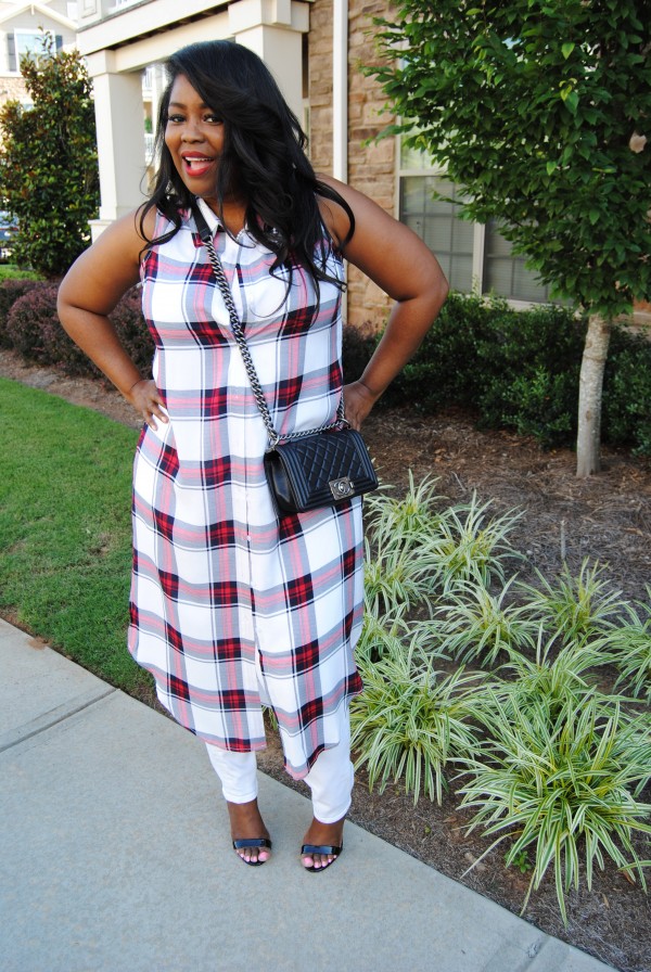 my style plaid duster
