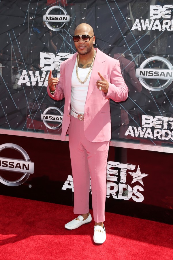 LOS ANGELES, CA - JUNE 28:  Recording artist Flo Rida attends the 2015 BET Awards at the Microsoft Theater on June 28, 2015 in Los Angeles, California.  (Photo by Frederick M. Brown/Getty Images for BET)