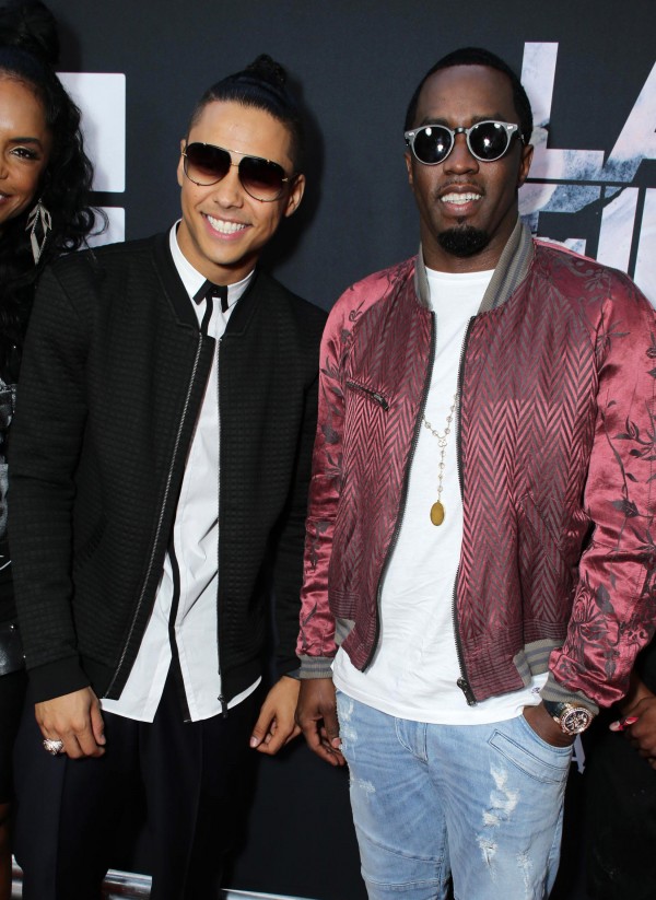 Quincy Brown and Co-Executive Producer Sean Combs seen at Open Road Films Los Angeles Premiere of "Dope" in partnership with the LA Film Fest on Monday, June 8, 2015, in Los Angeles. (Photo by Eric Charbonneau/Invision for Open Road Films/AP Images)