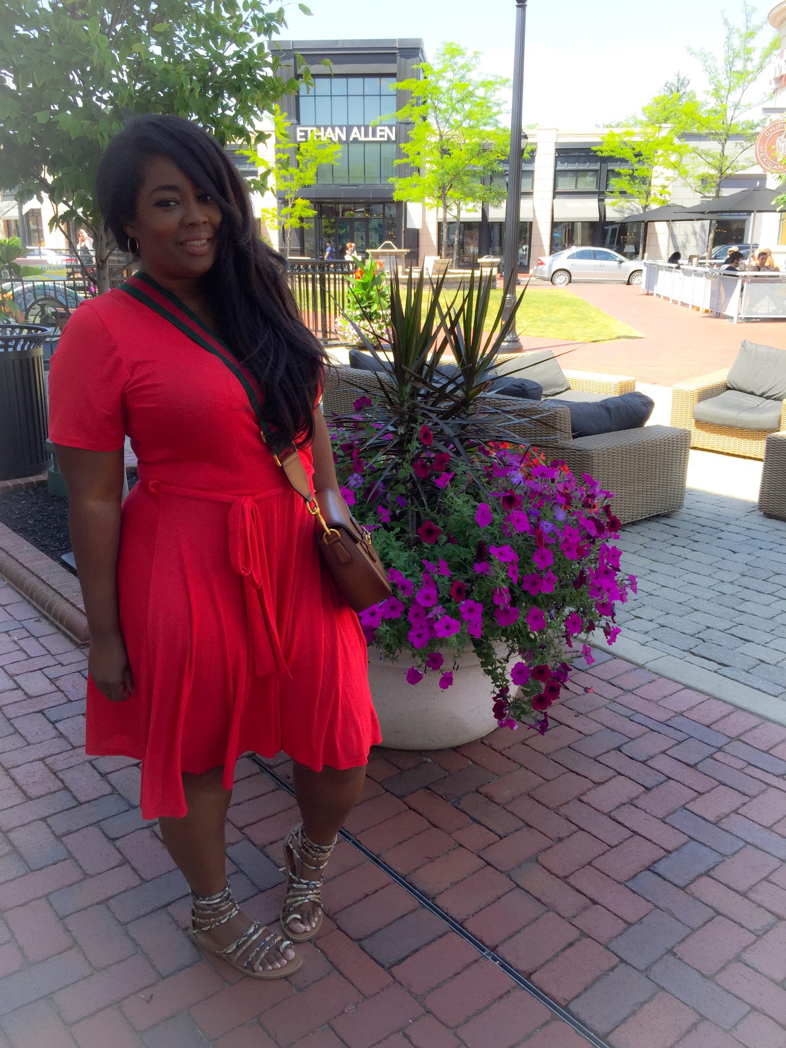 My Style: Red Wrap Dress