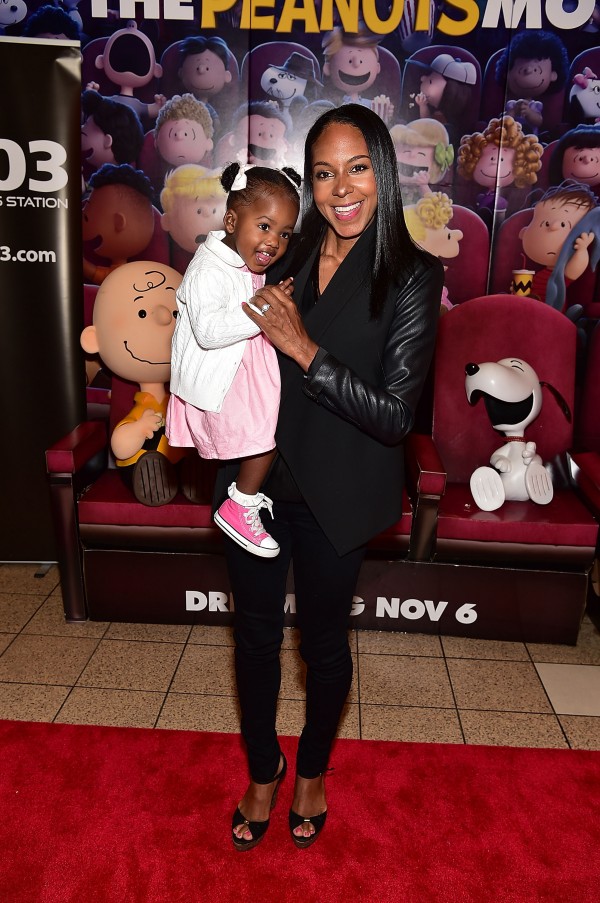 ATLANTA, GA - NOVEMBER 03: Sarah-Elizabeth Reed with her daughter Maria Reed (L) attends 20th Century Fox's "The Peanuts Movie" VIP & Red Carpet Screening on November 3, 2015 in Atlanta, Georgia. (Photo by Paras Griffin/Getty Images for 20th Century Fox/Allied Integrated Marketing)