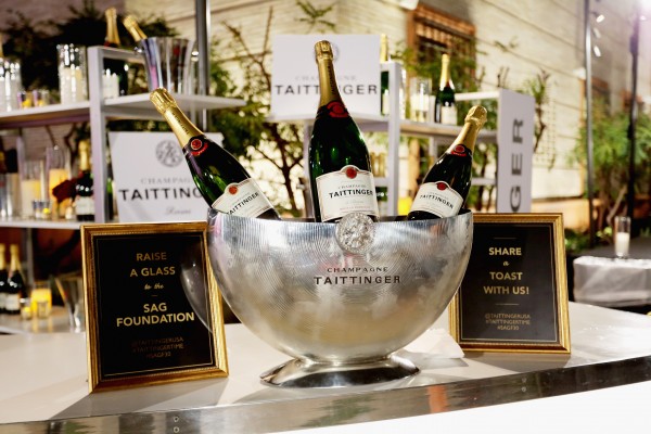 BEVERLY HILLS, CA - NOVEMBER 05: Bottles are seen during the Screen Actors Guild Foundation 30th Anniversary Celebration, with Champagne Taittinger, at Wallis Annenberg Center for the Performing Arts on November 5, 2015 in Beverly Hills, California. (Photo by Rachel Murray/Getty Images for Champagne Taittinger)