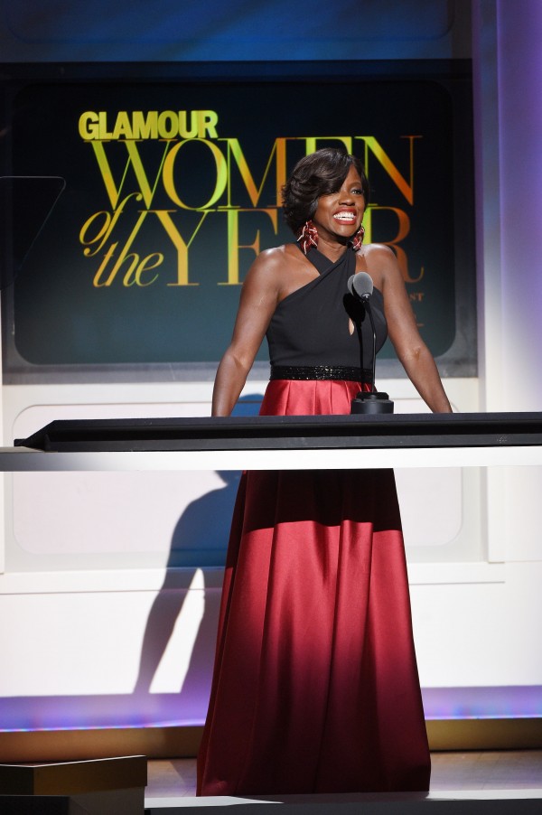 NEW YORK, NY - NOVEMBER 09: Actress Viola Davis speaks onstage at the 2015 Glamour Women of the Year Awards on November 9, 2015 in New York City. (Photo by Larry Busacca/Getty Images for Glamour) *** Local Caption *** Viola Davis