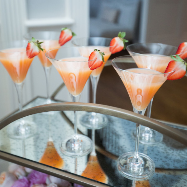 Strawberry-martinis