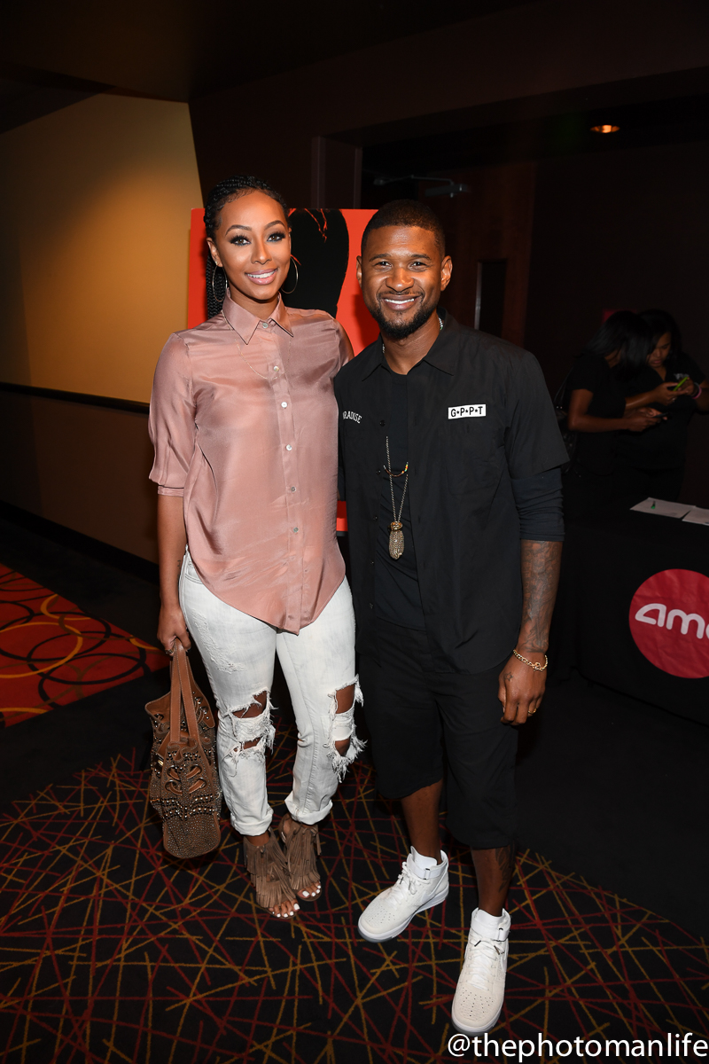 Usher & Keri Hilson Spotted At ‘Hands Of Stone’ Private Screening In ATL