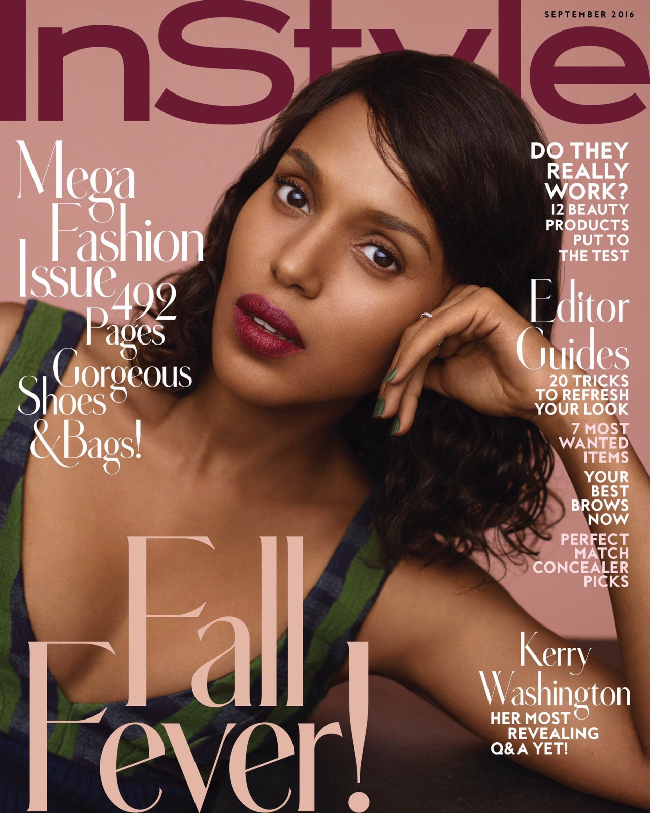 Get The Look: Kerry Washington’s OPI Manicure For ‘InStyle’