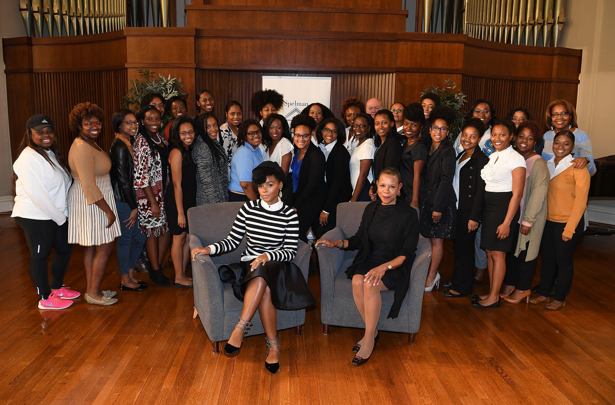 Janelle Monae Talks "HIDDEN FIGURES" with Atlanta HBCU Students at Spelman Convocation