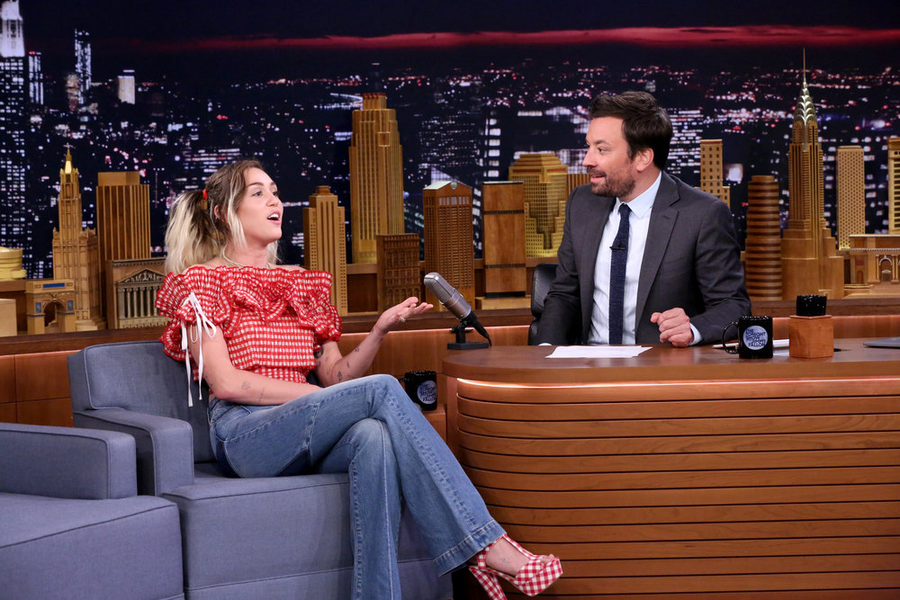 In Case You Missed It: Miley Cyrus On The Tonight Show Starring Jimmy Fallon