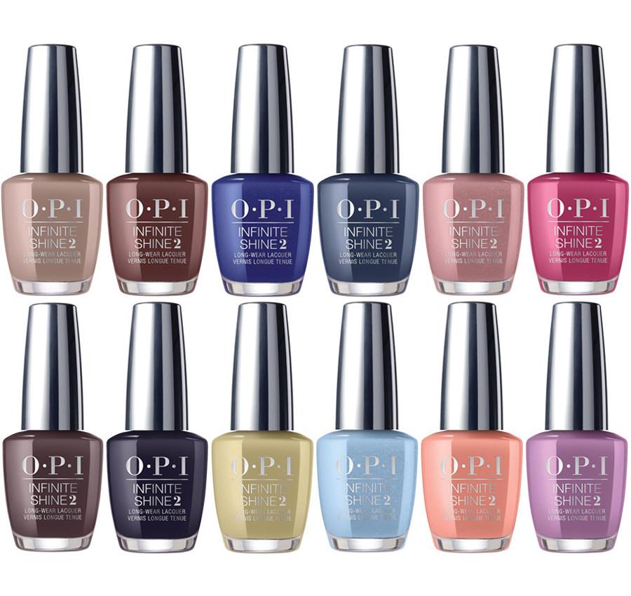 Opi Infinite Shine Colour Chart