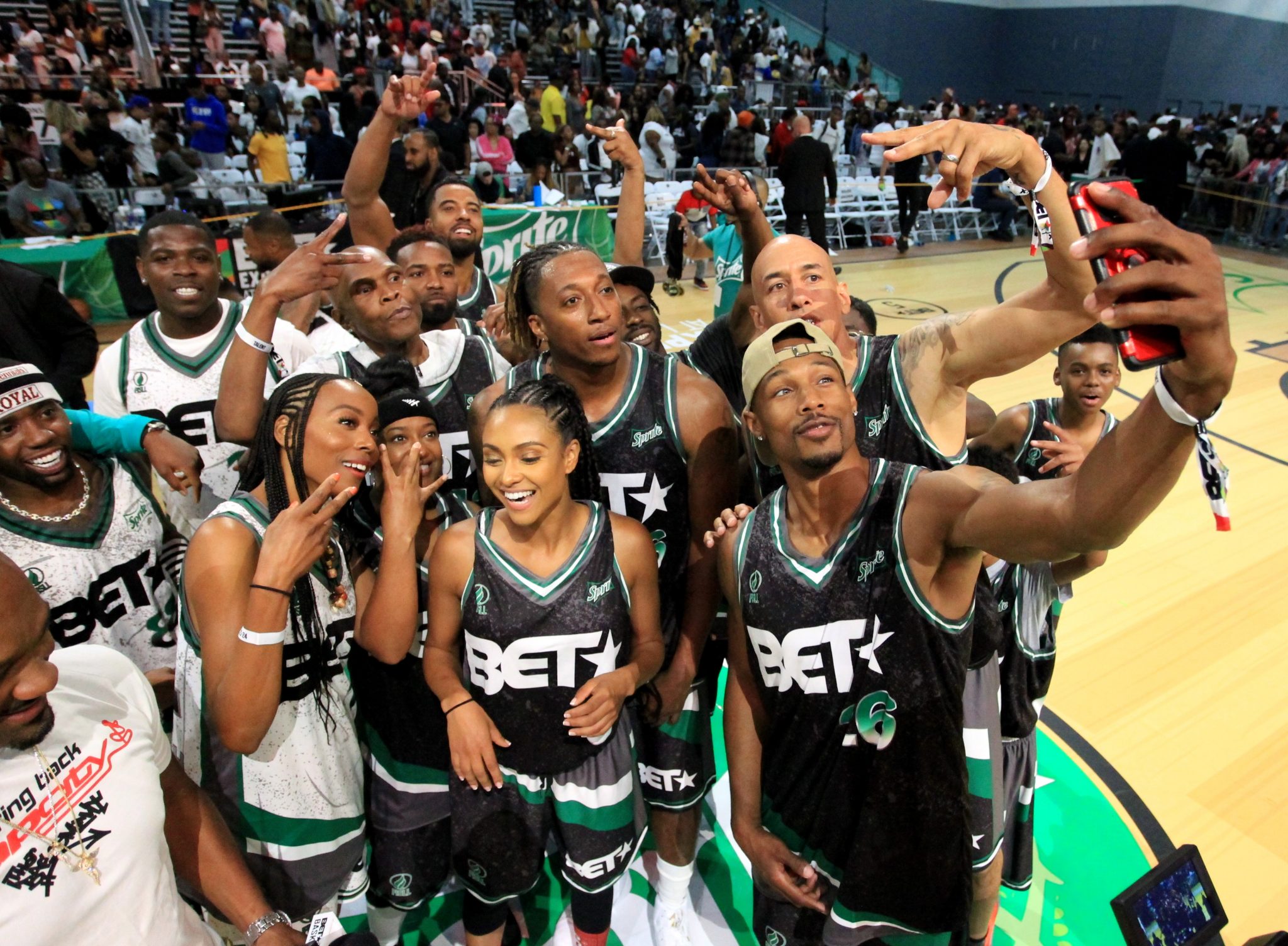 BET Experience Celebrity Basketball Game In Los Angeles - Talking