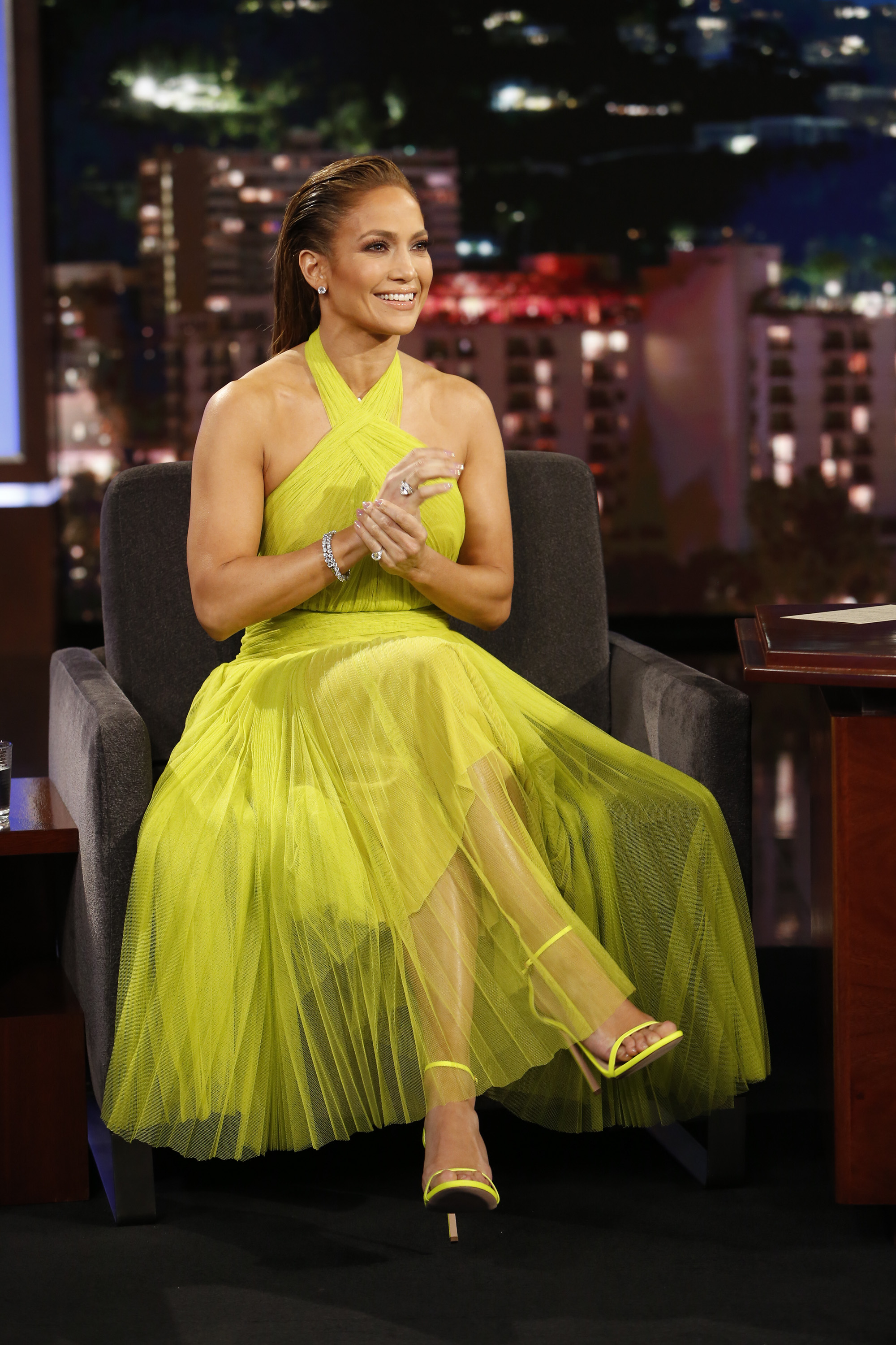 Wardrobe Breakdown: Jennifer Lopez On Jimmy Kimmel Live