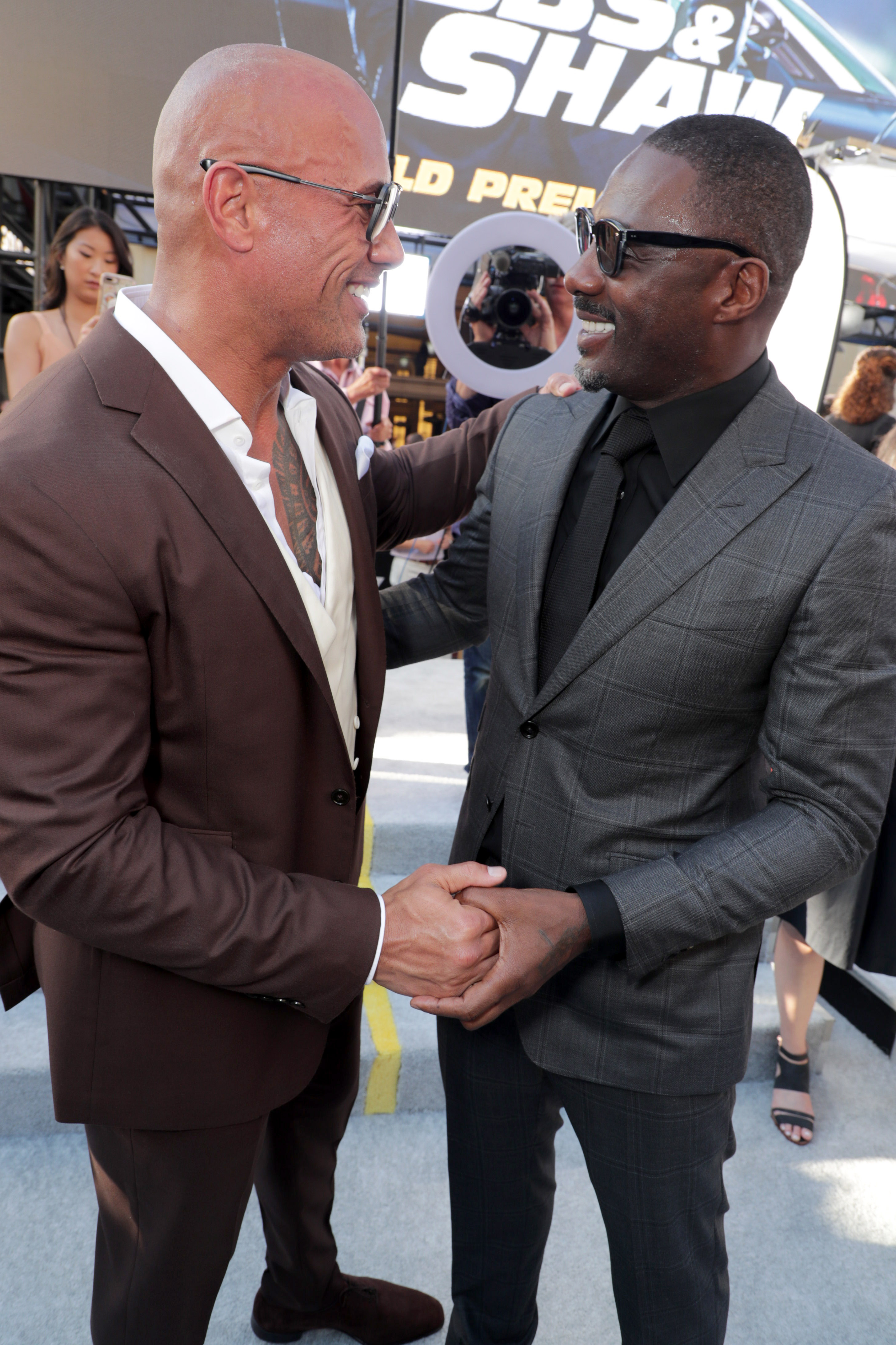 The FAST & FURIOUS Presents: Hobbs & Shaw Cast Face-Off At The Dueling Red Carpet Premiere