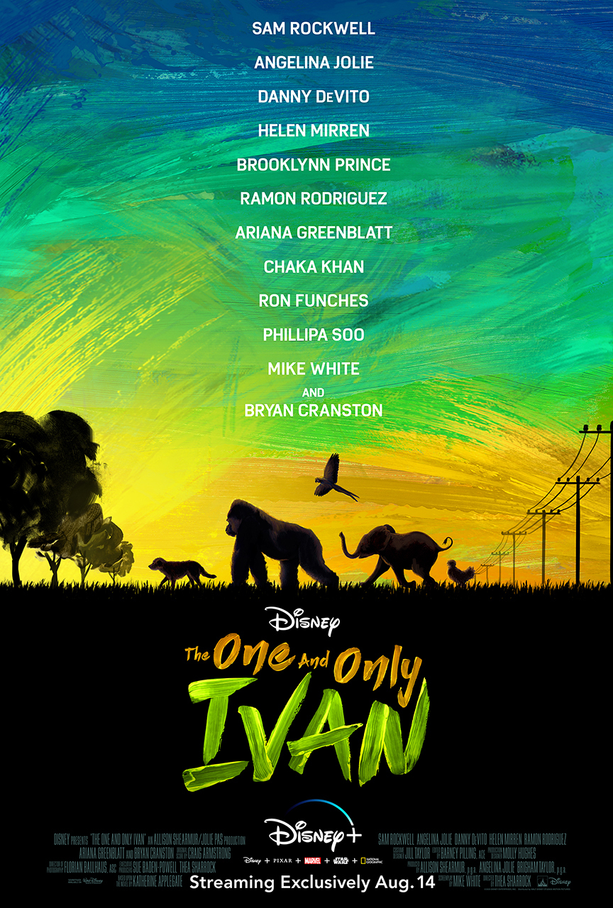 New Movie: The One And Only Ivan Starring Angelina Jolie, Sam Rockwell