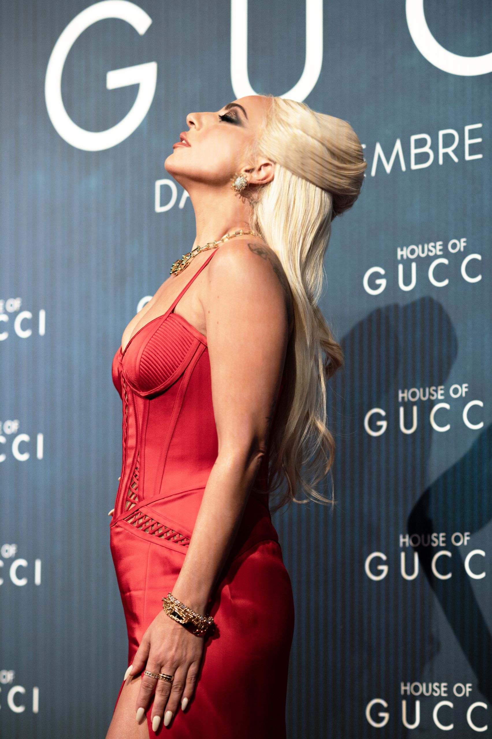 Lady Gaga 'House of Gucci' Press Tour Looks: Gucci, Versace