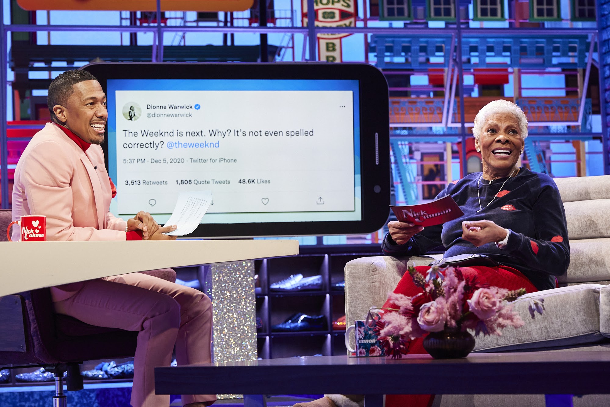 Dionne Warwick Stops By Nick Cannon Show Talks Tweeting And More