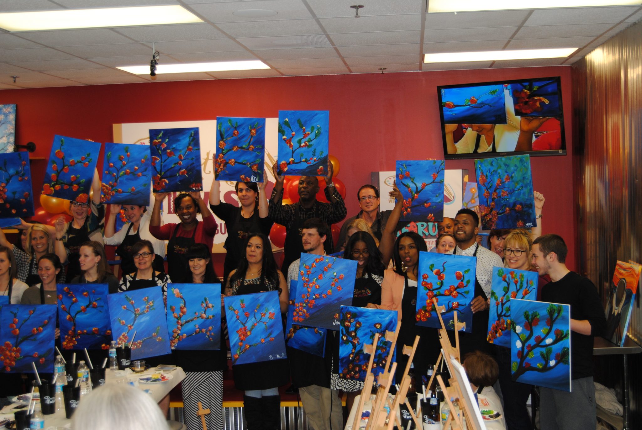 Painting With A Twist Grand Opening In Buckhead