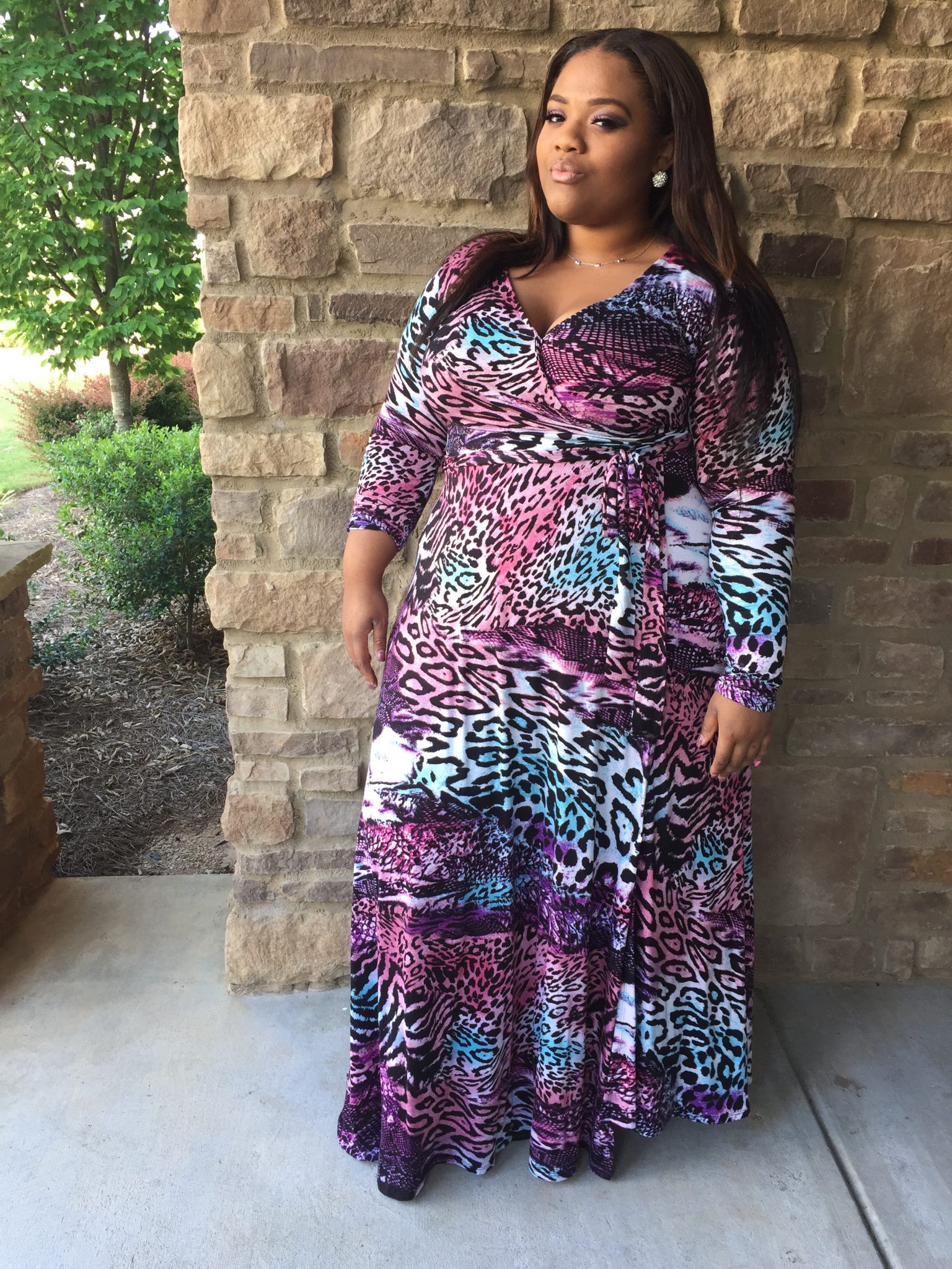 Funny Story: Dootie In My Multi Colored Animal Print Wrap Dress
