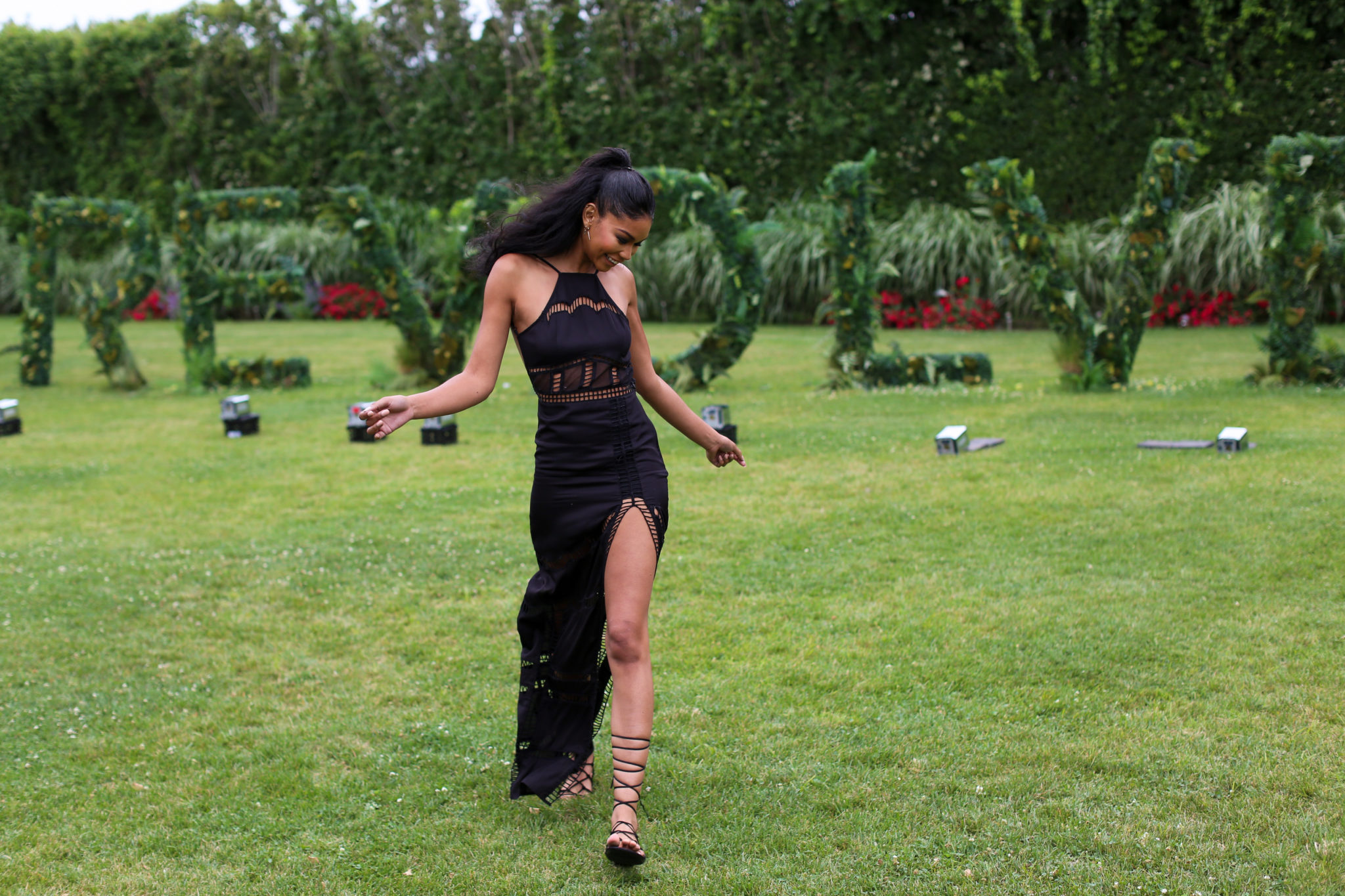 Chanel Iman and Friends Party In The Hamptons With Special Guest Desiigner