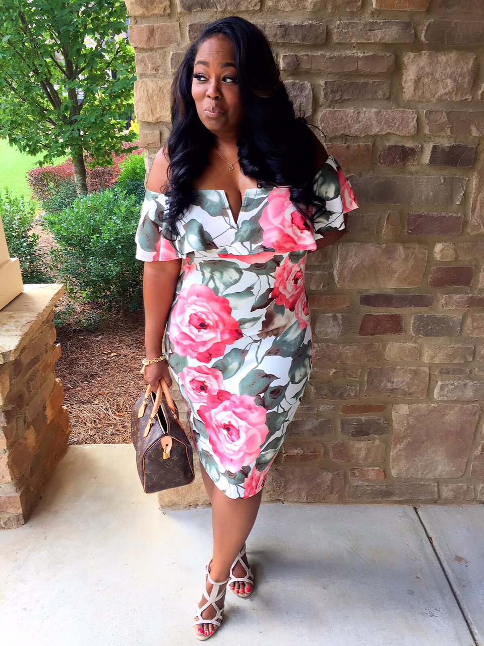 My Style: Off The Shoulder Floral Print Dress - Talking With Tami