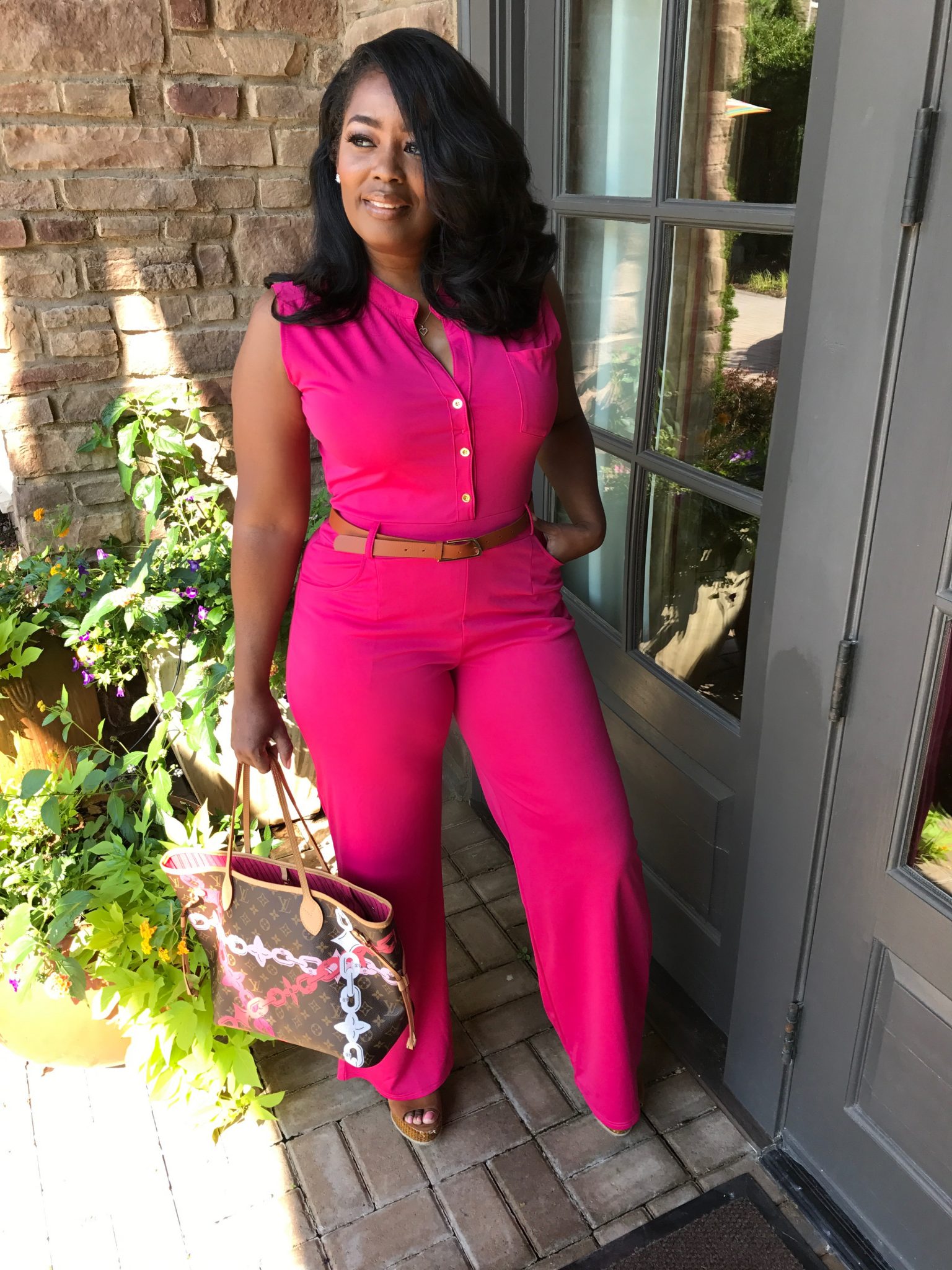 My Style: Hot Pink Jumpsuit