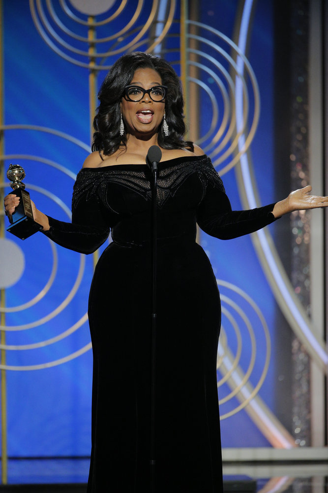Wardrobe Breakdown: Oprah At The Golden Globes