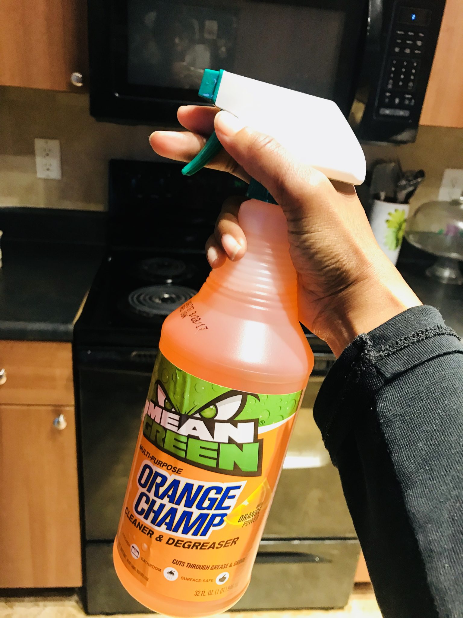 Cleaning With Mean Green Super Strength