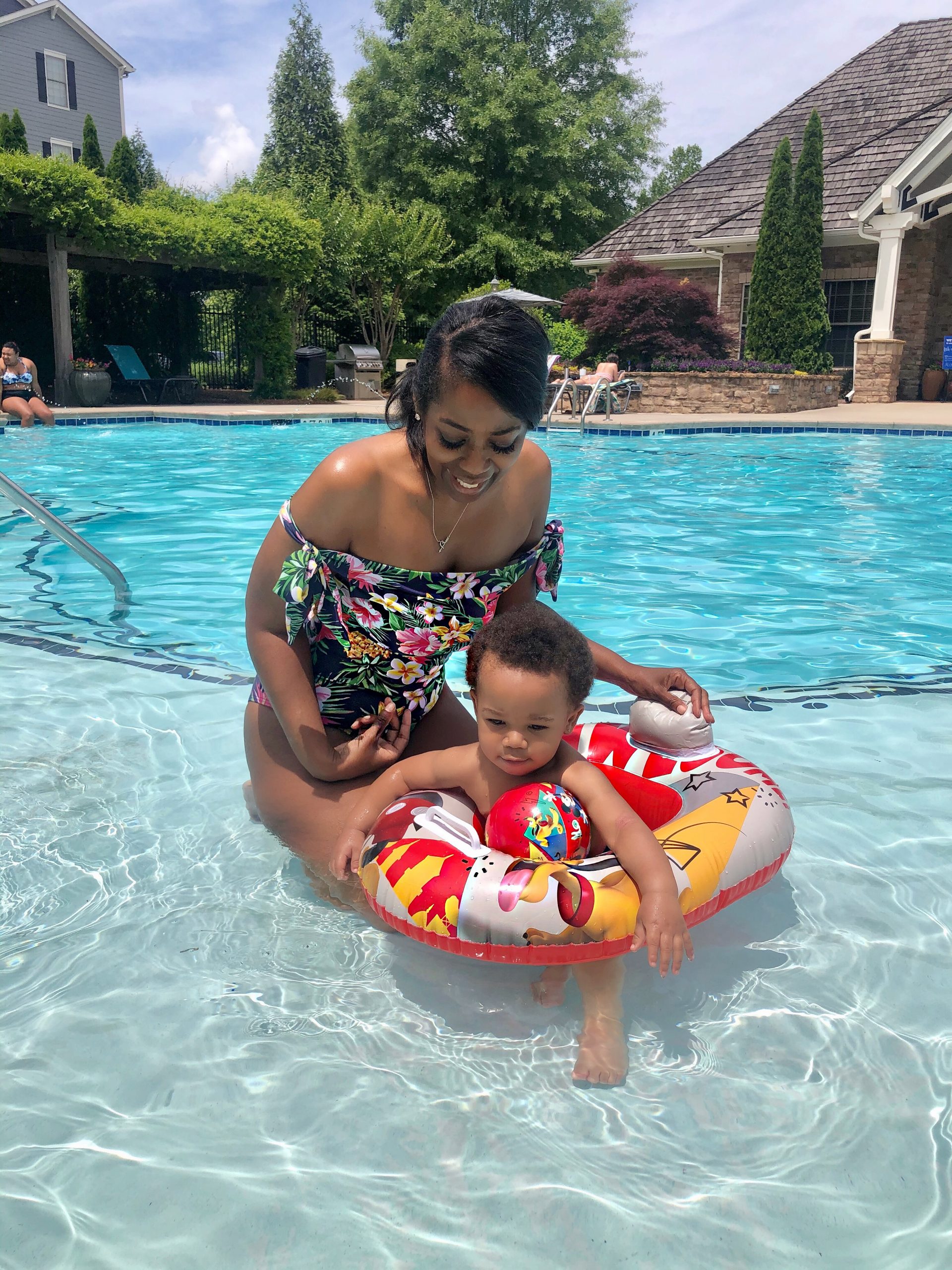 Poolside Fun With Baby Legend