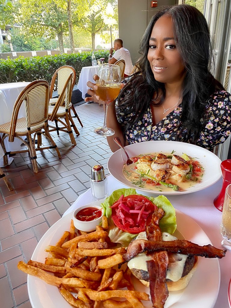 Great Outdoor Dining Spot In Buckhead, Bistro Niko Talking With Tami