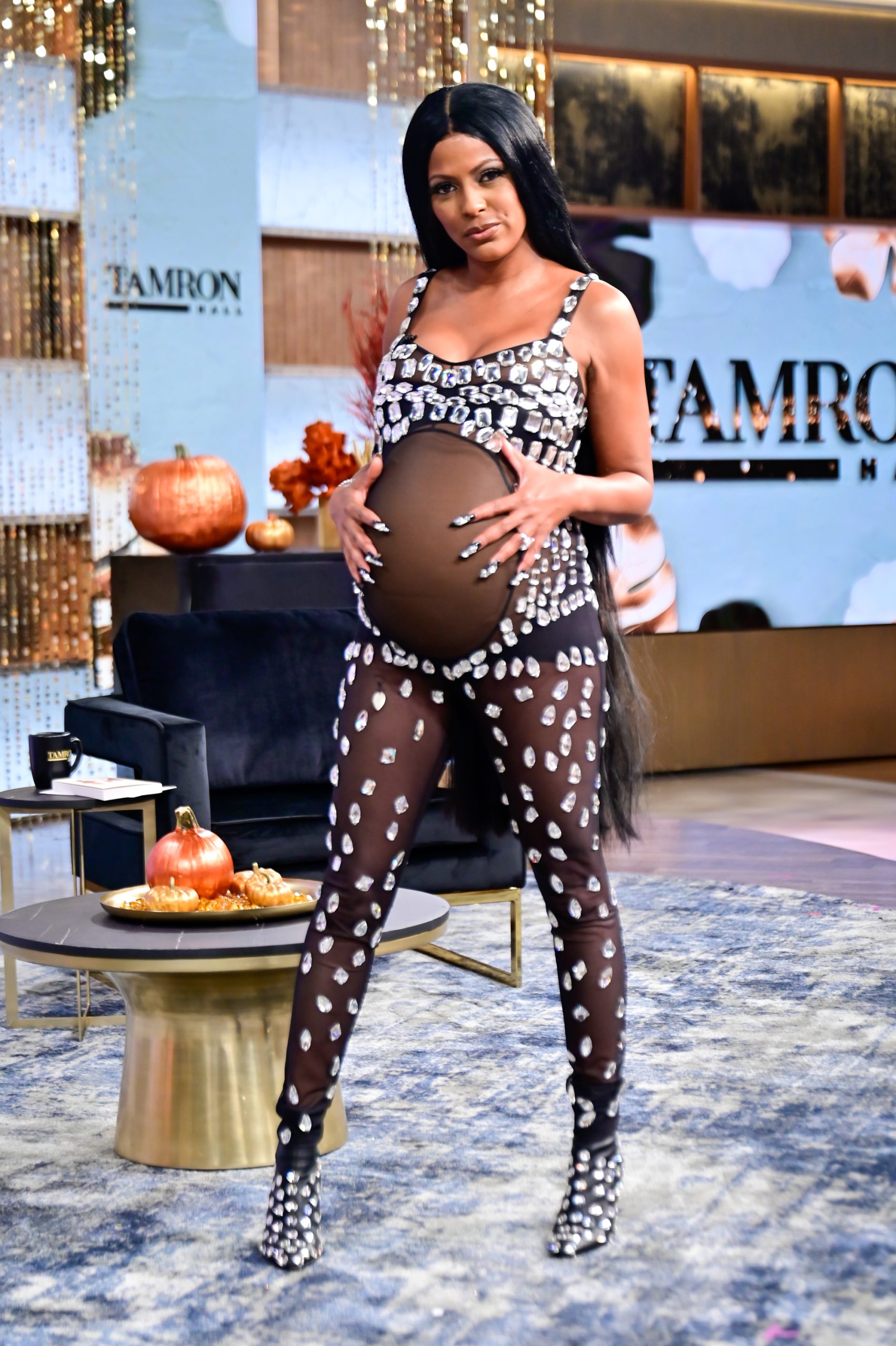 Tamron Hall Makes Halloween Pop Dressed As Pregnant Cardi B