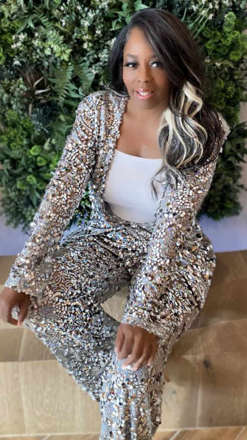 My Style: Formal Sequins Pant Suit