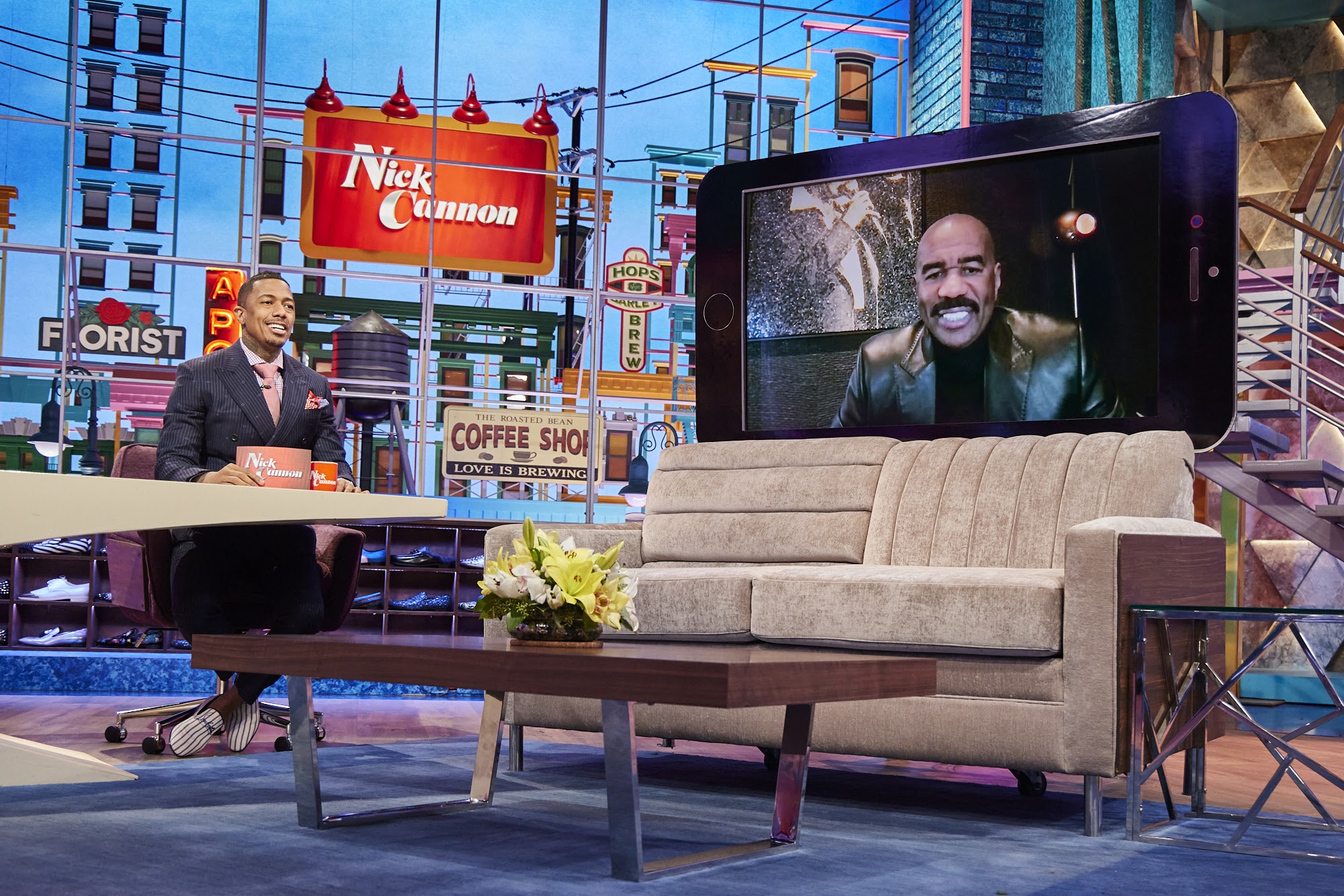 Steve Harvey Gives His Two Cents On Nick Cannon’s Halloween Impersonation