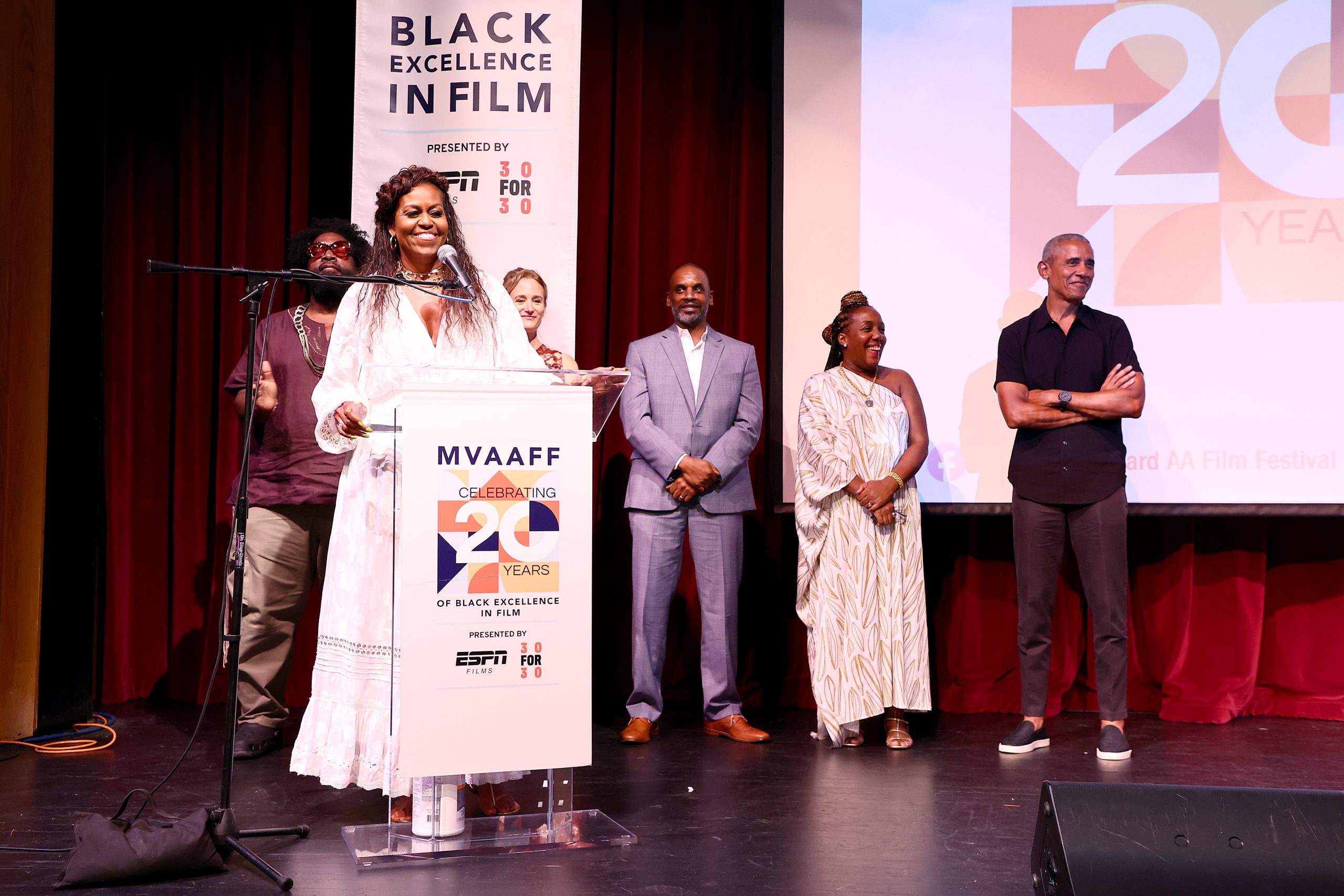 Former Pres. Barack Obama And Michelle Obama Surprise Audience For MVAAFF’s Opening Night Screening of DESCENDANT