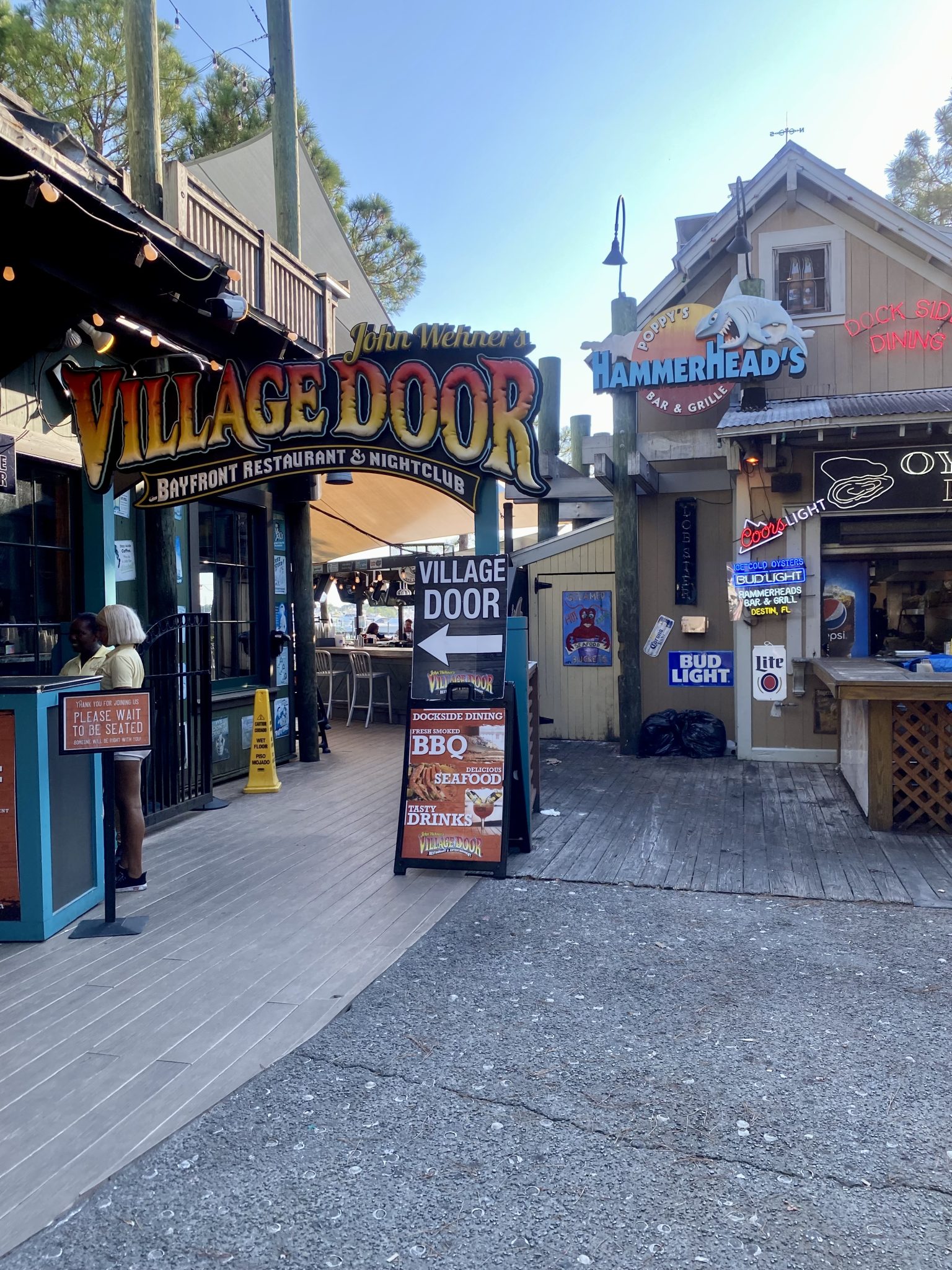 Poppy's HammerHead's Bar & Grille In Destin, Florida Talking With Tami