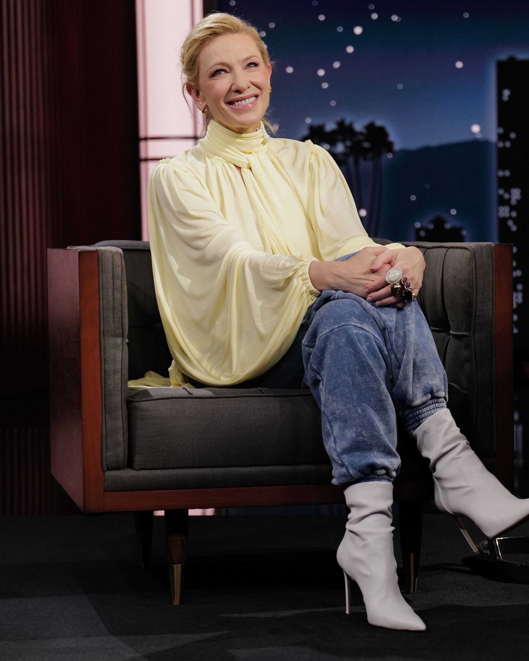 Wardrobe Breakdown: Cate Blanchett On ‘Jimmy Kimmel Live’