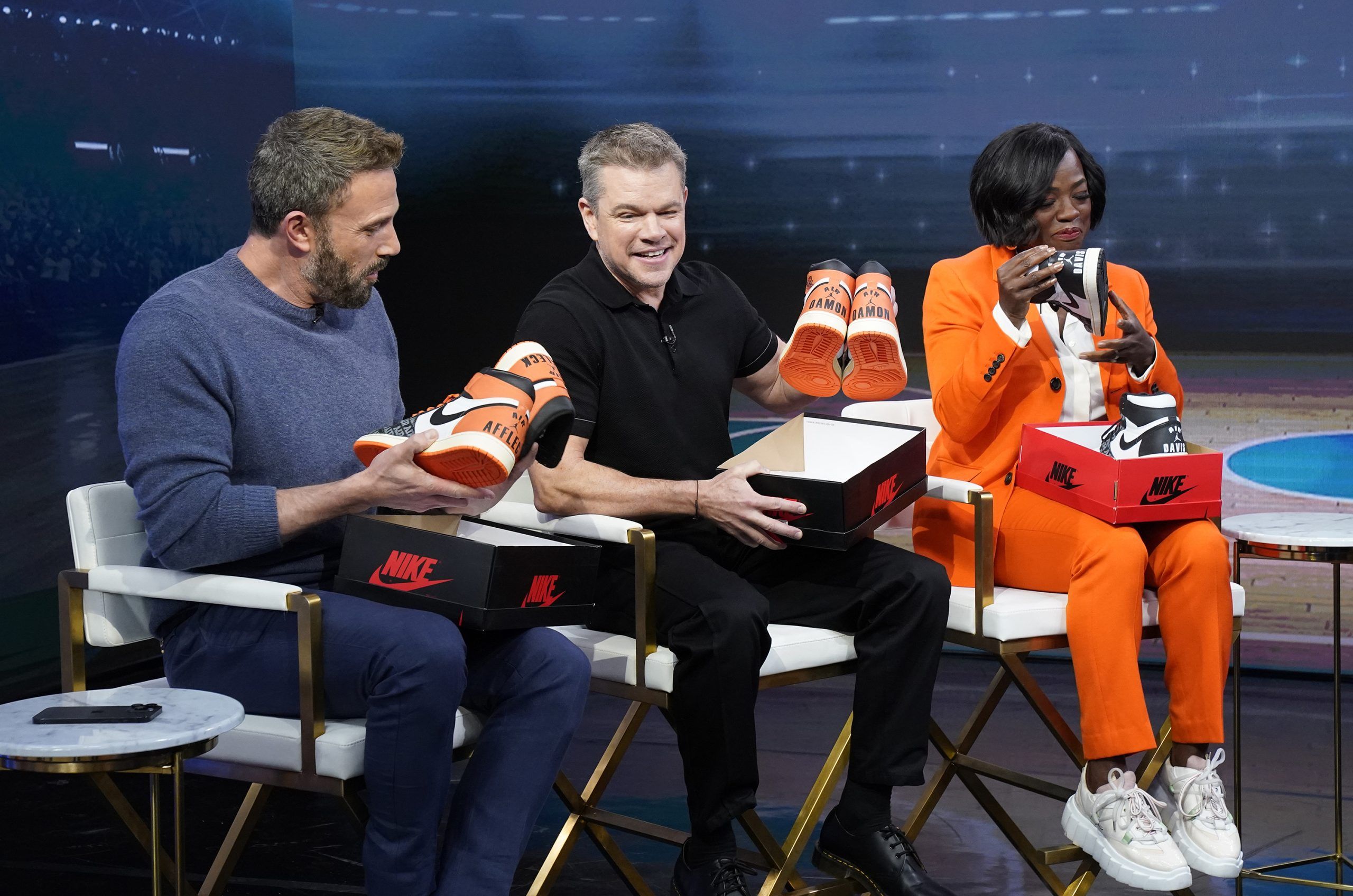 Ben Affleck, Viola Davis And Matt Damon On ‘Good Morning America’