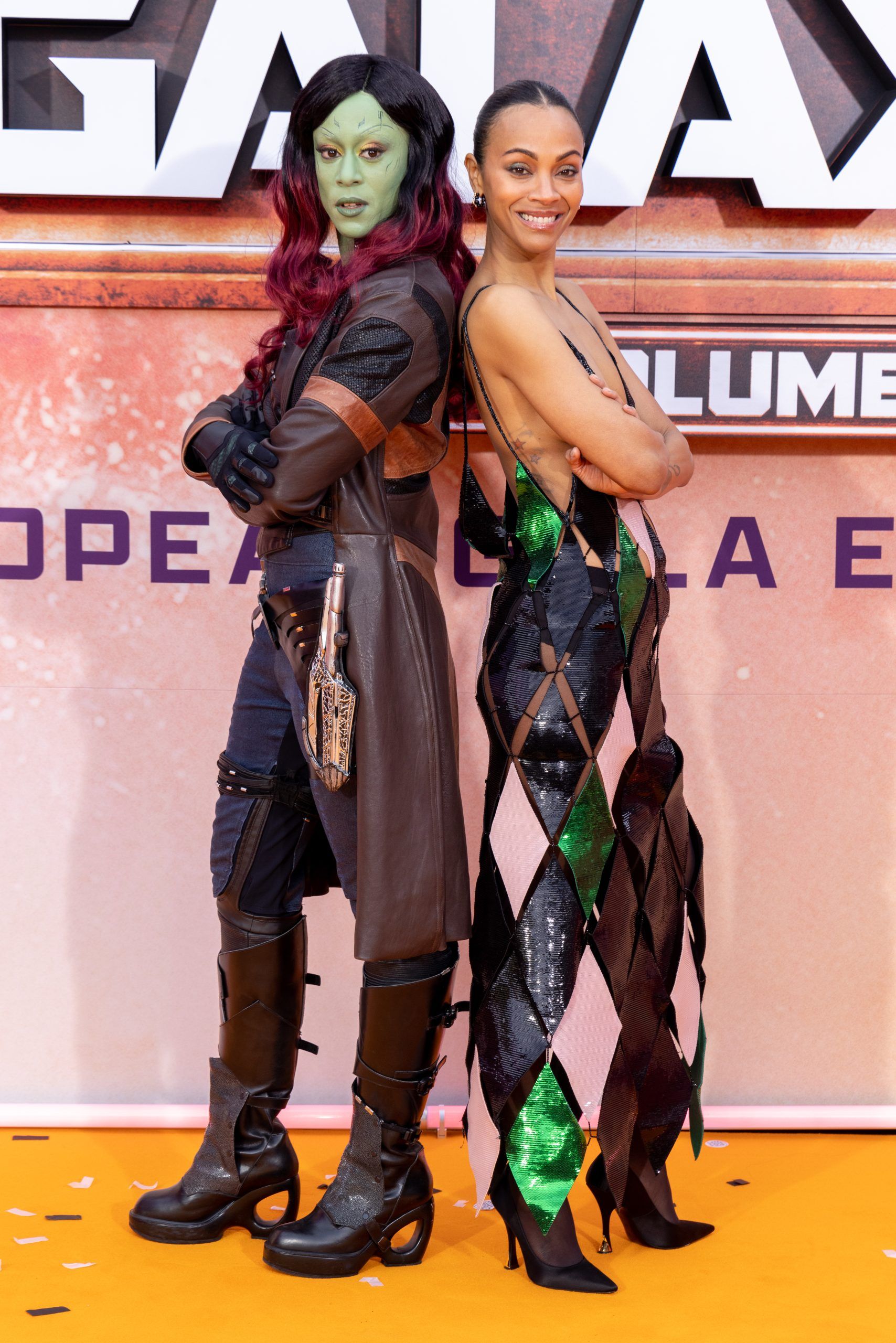 Wardrobe Breakdown: Zoe Saldaña At ‘Guardian Of The Galaxy Vol. 3’ European Tour At Disneyland Paris