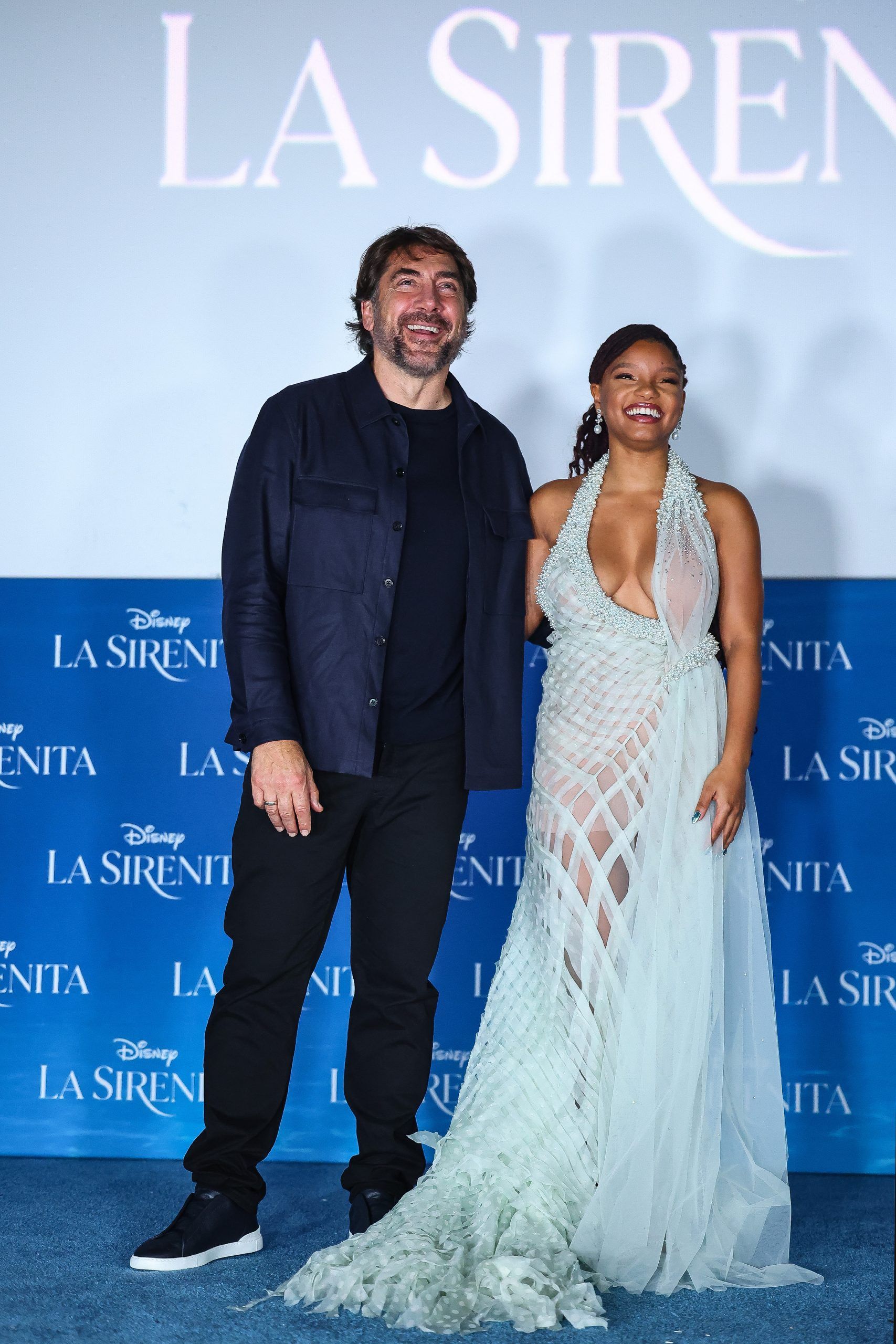 Halle Bailey And Javier Bardem At ‘The Little Mermaid’ Mexico City Premiere
