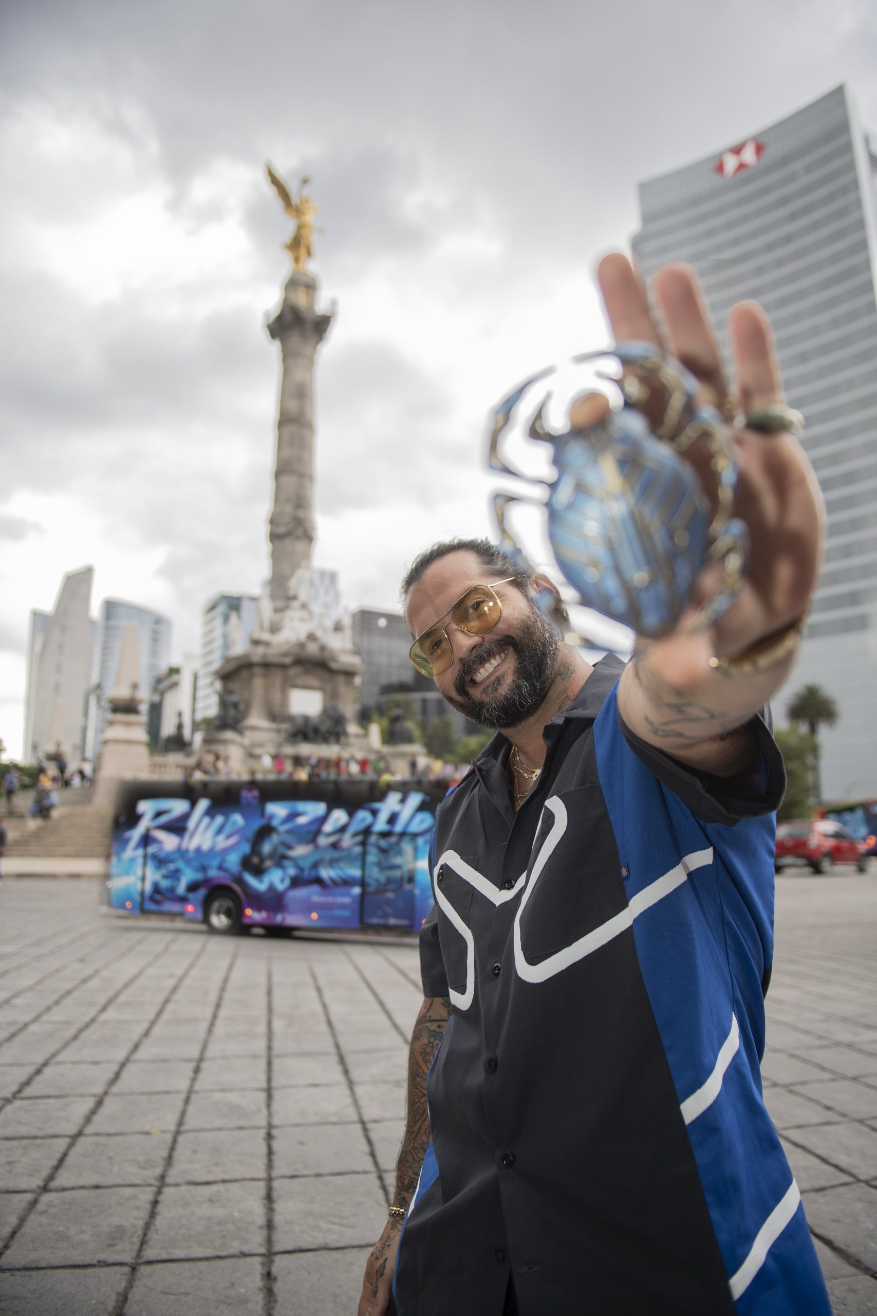 Director Angel Manuel Soto Promotes ‘Blue Beetle’ In Mexico
