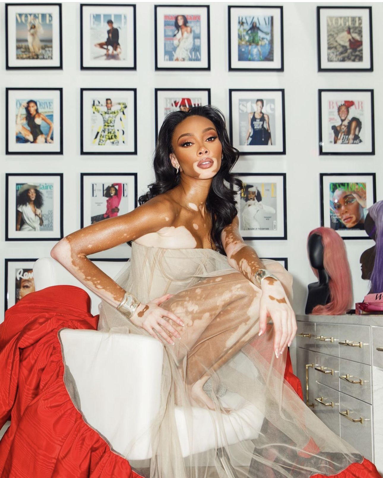 Architectural Digest Takes A Peek Inside Supermodel Winnie Harlow’s Home