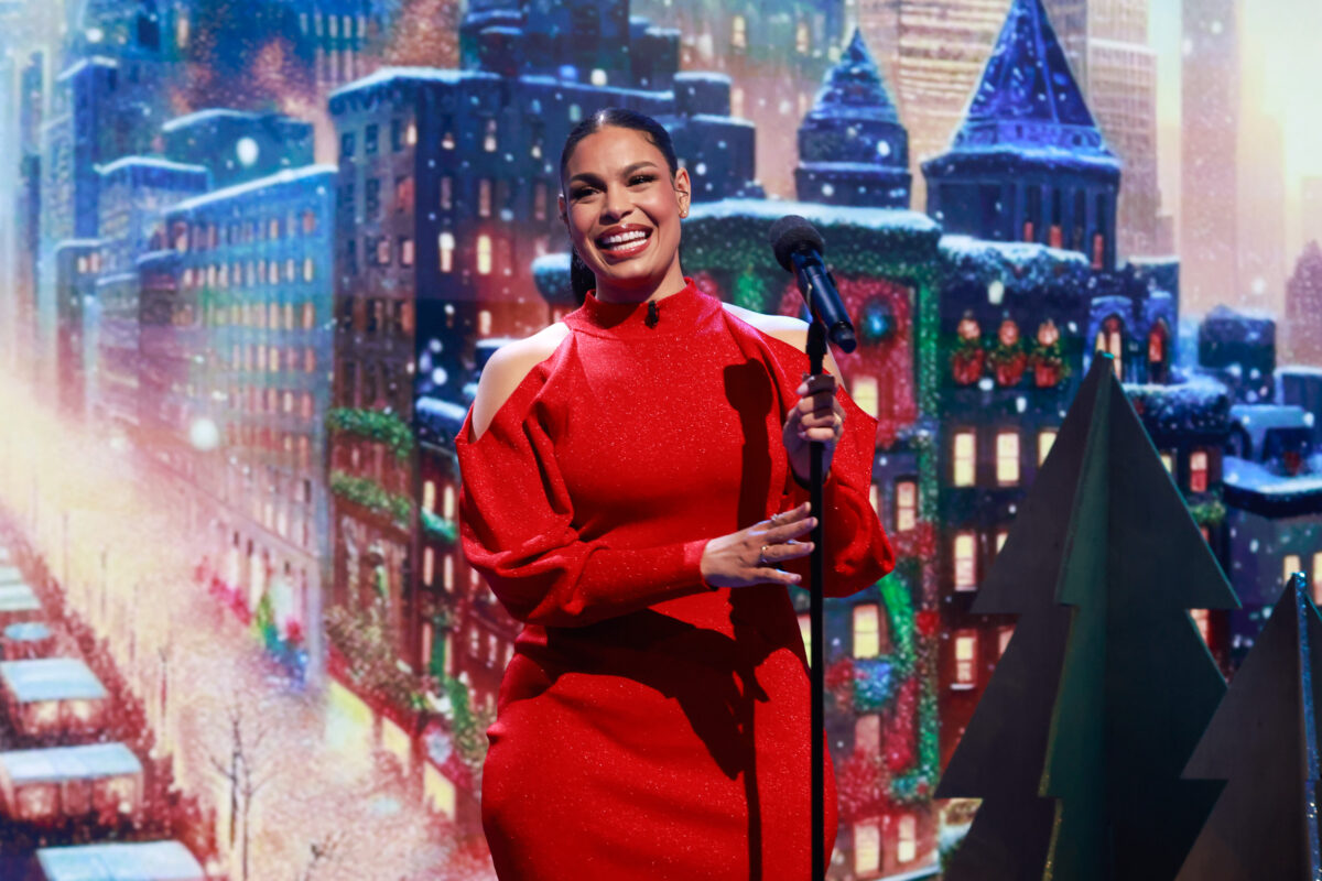 Celebrity Style: Jordin Sparks Red Sweater Dress On The View Celebrity Style: Jordin Sparks Red Sweater Dress On The View