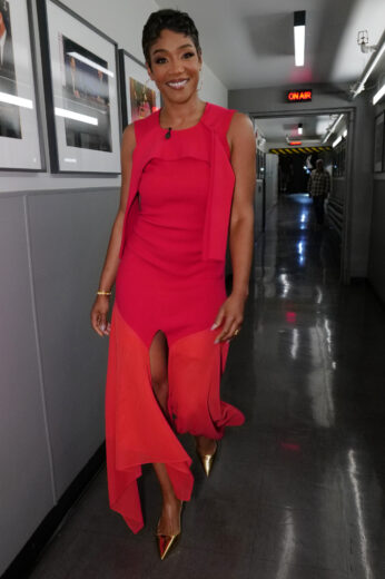 Celebrity Style: Tiffany Haddish’s Red Dress On Jimmy Kimmel Live