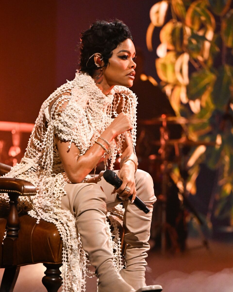 Celebrity Style: Teyana Taylor Knit Dress On Jimmy Fallon