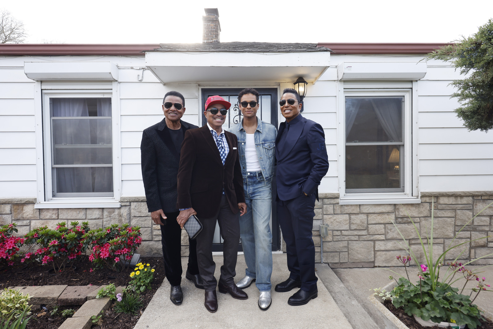 ‘Michael’ Star Jaafar Jackson & The Jackson Family Tour The Original Jackson Home In Gary, Indiana