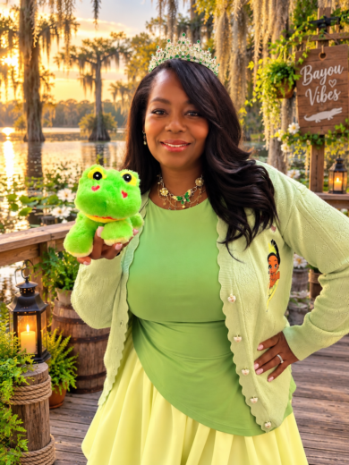 A Little Bayou Magic! My Enchanted Princess Tiana Halloween Look for the Office!